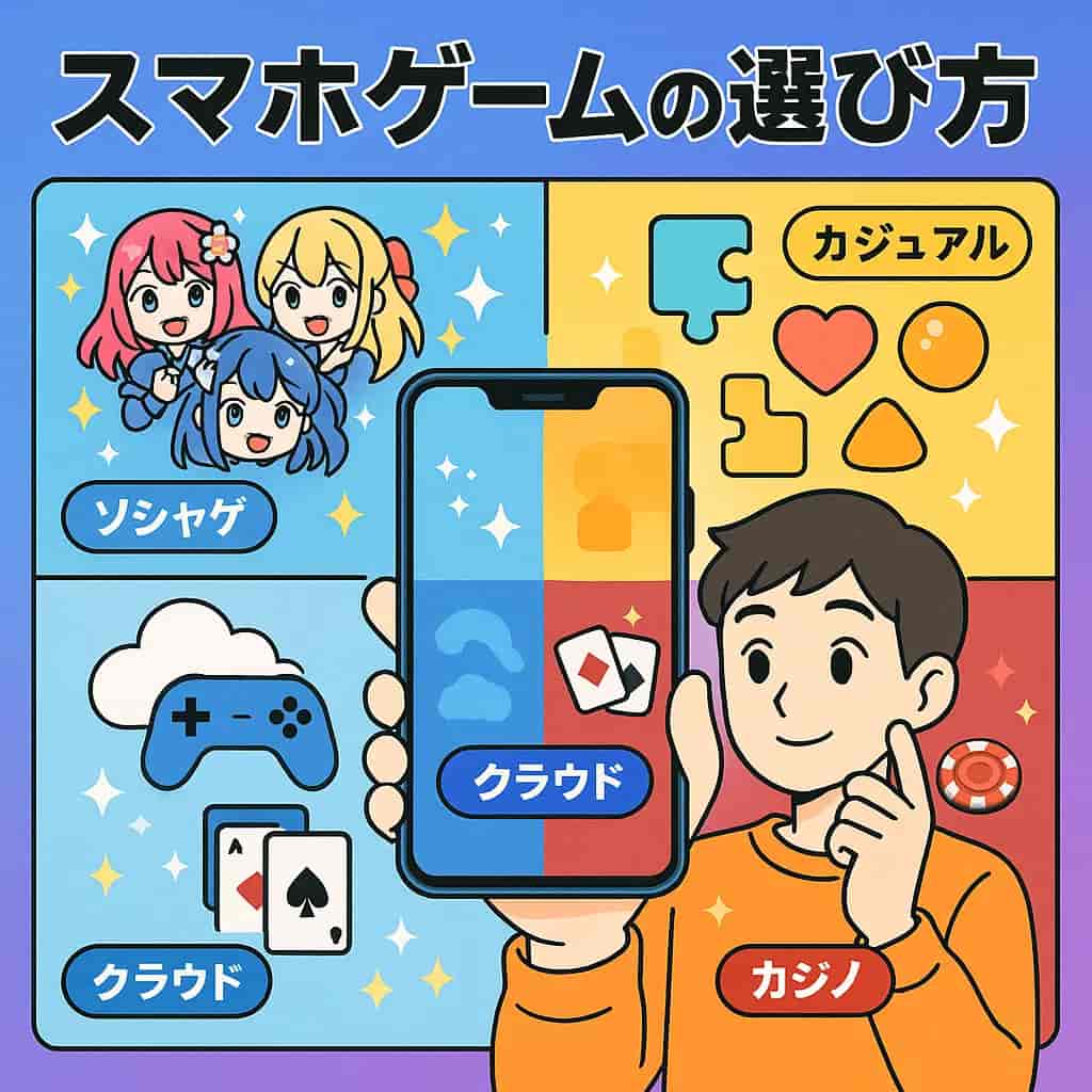 スマホで遊べるゲームの選択肢とは？ソシャゲからオンラインカジノまで特徴を比較の特集画像
